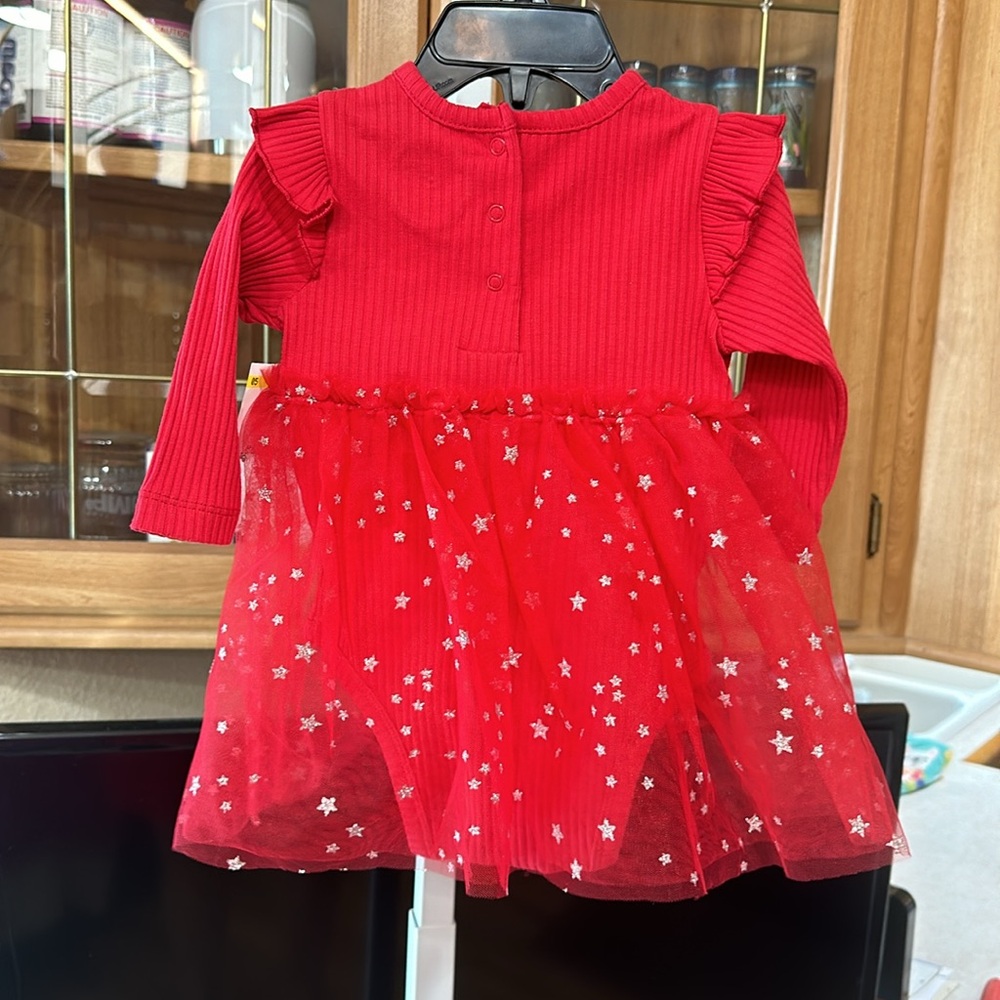 Little Me Christmas Dress - Picture 3 of 4